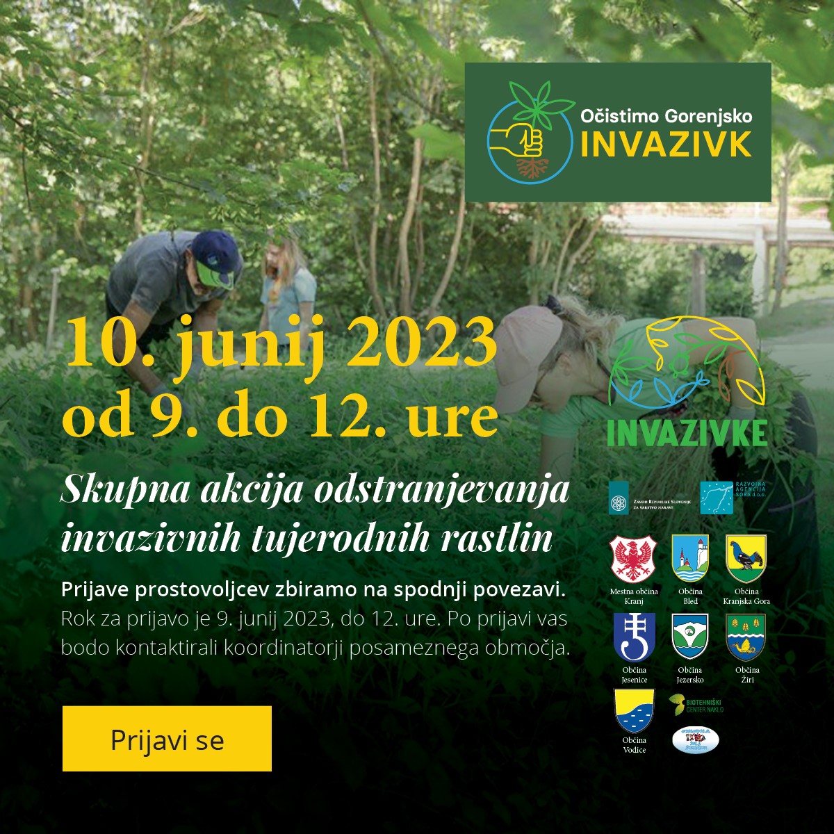 Invazivke - prijave